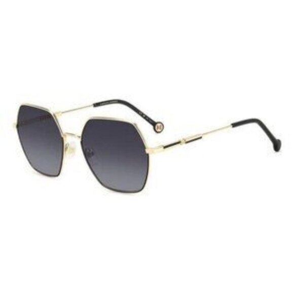 New Authentic  CAROLINA HERRERA Gold Square HER 0183/S RHL9O Sunglasses Women